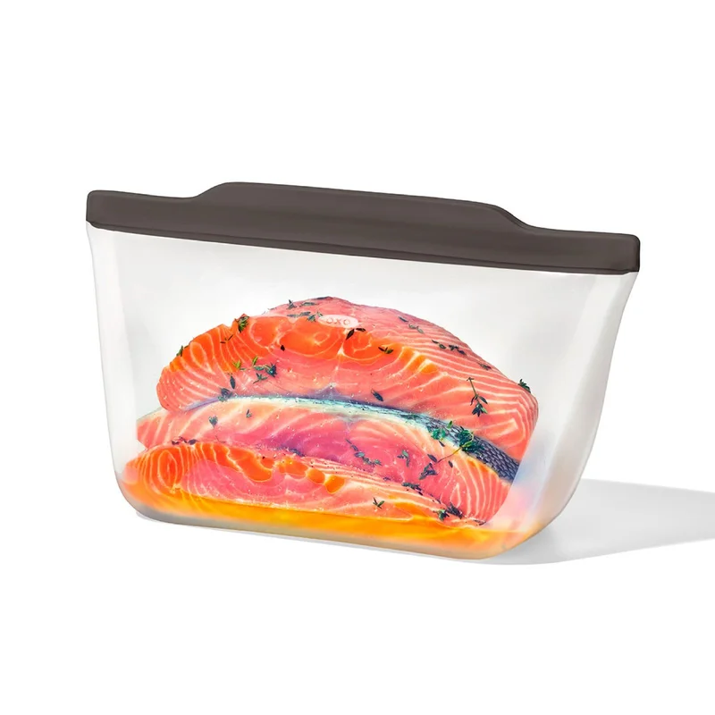 Image of Outdoor Silicone Reusable Stand Up Bag Half Gallon (64 oz)