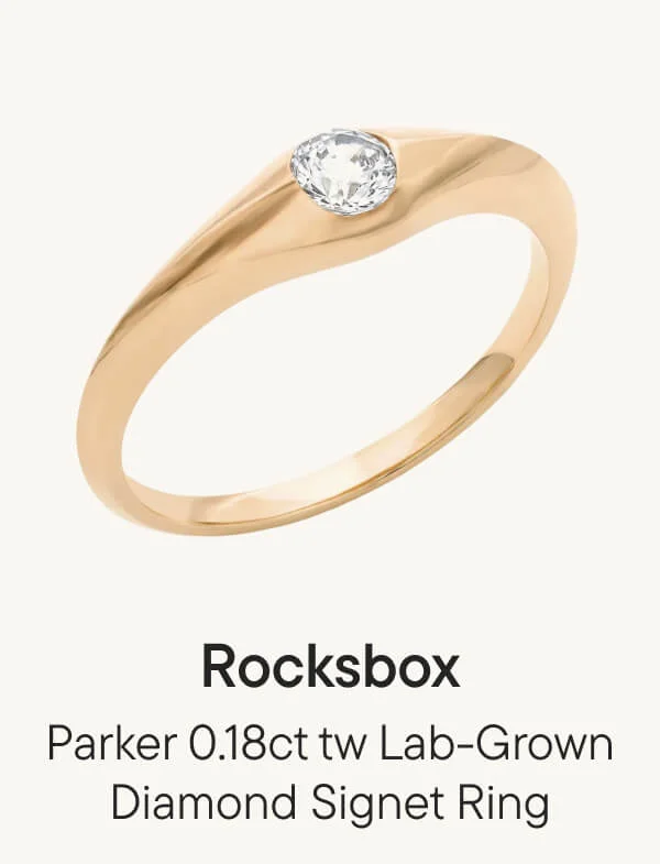 Parker 0.18ct tw Lab-Grown Diamond Signet Ring