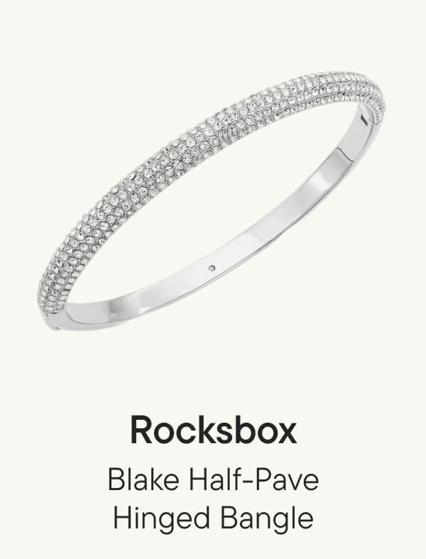 Blake Half-Pave Hinged Bangle