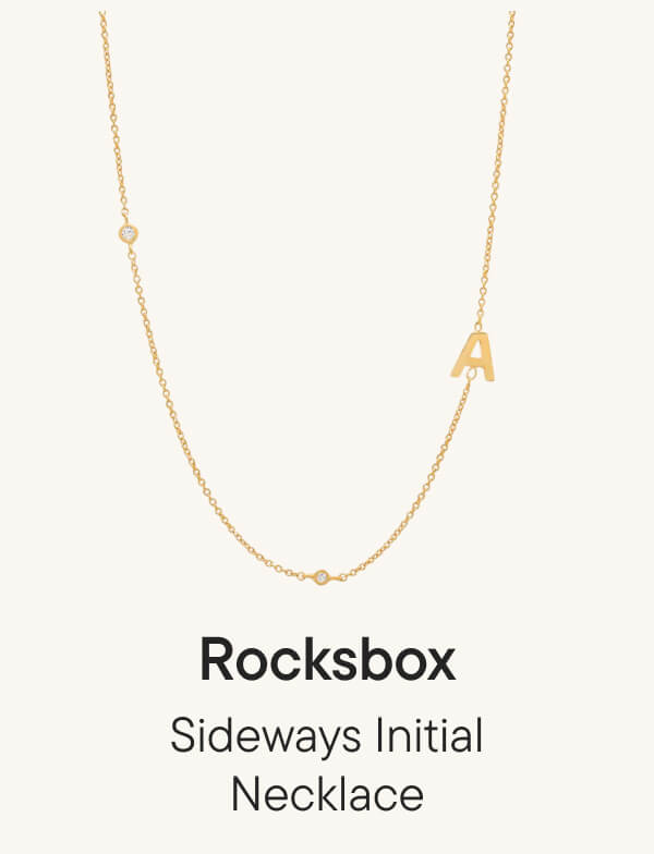 Sideways Initial Necklace