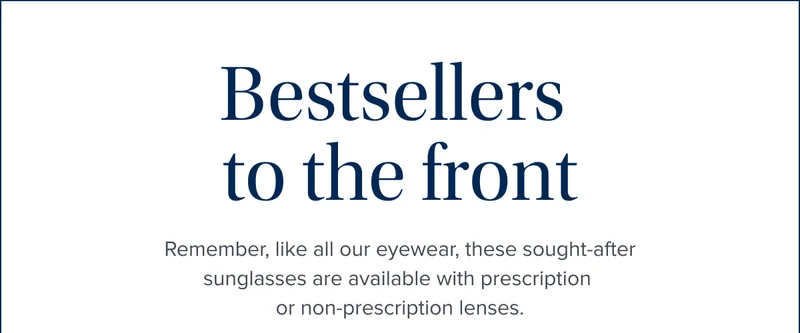 bestsellers to the front