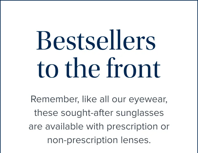 bestsellers to the front