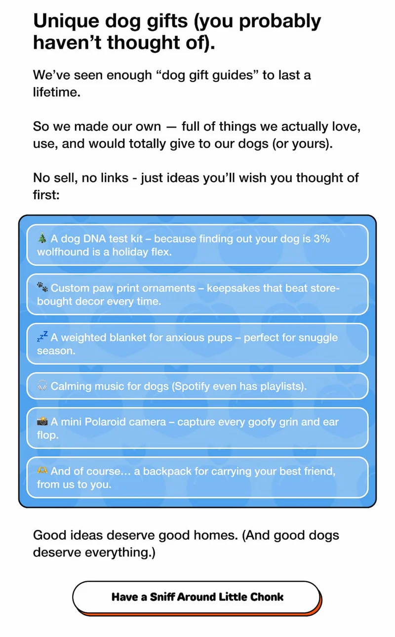 Unique dog gifts (you probably haven’t thought of).