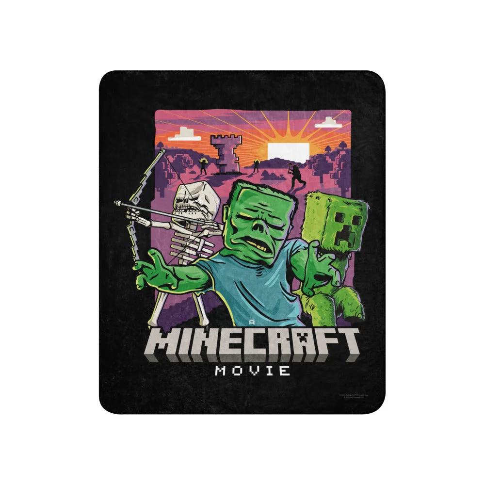 Image of A Minecraft Movie Mobs Blanket
