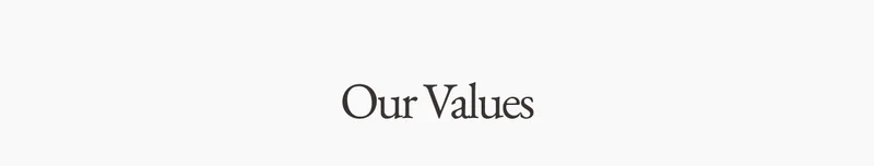 Our Values