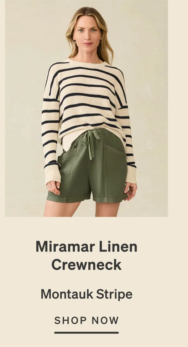 Miramar Linen Crewneck