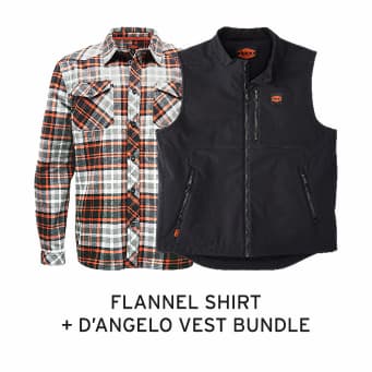 Flannel Shirt + D'Angelo Vest Bundle