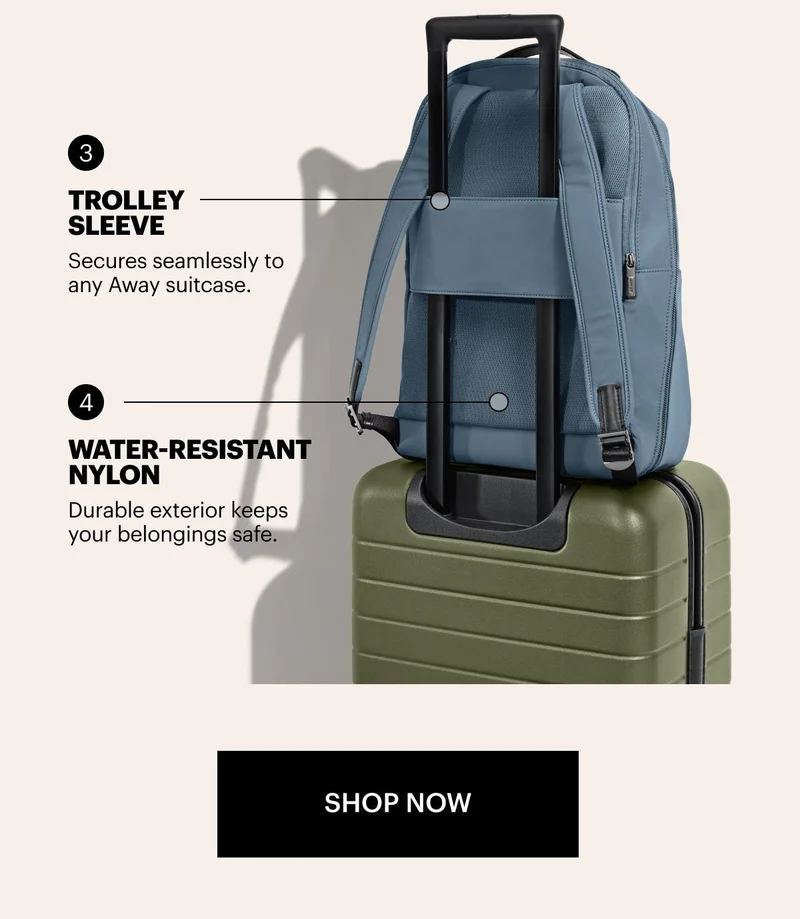 Water-resistant nylon. Trolley sleeve