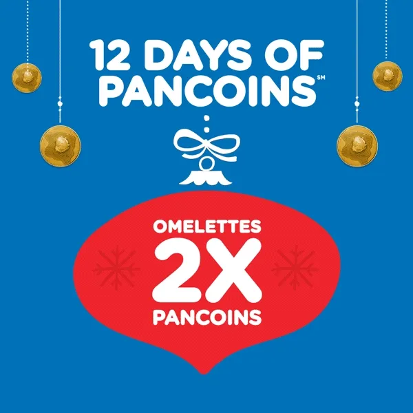 12 Days of PanCoins℠ 2X PanCoins on Omelettes