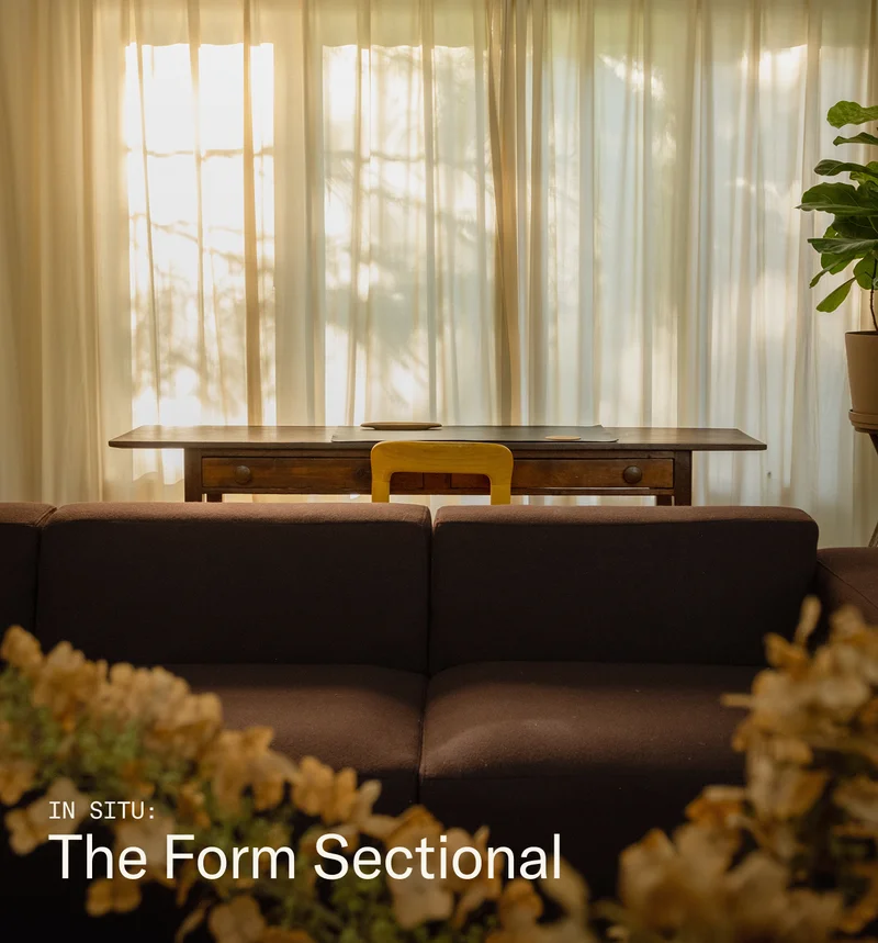 In Situ: The Form Sectional (Pictured in Tonus by Kvadrat)