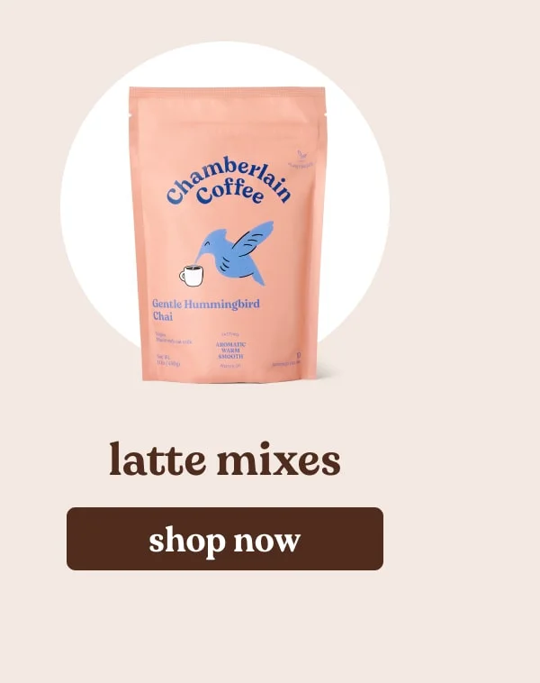 latte mixes. shop now.