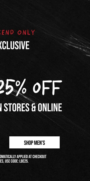 Extra 25% off Shop Men's