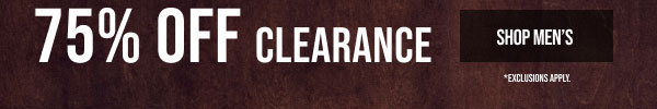 75% off Clearance Shop Men's