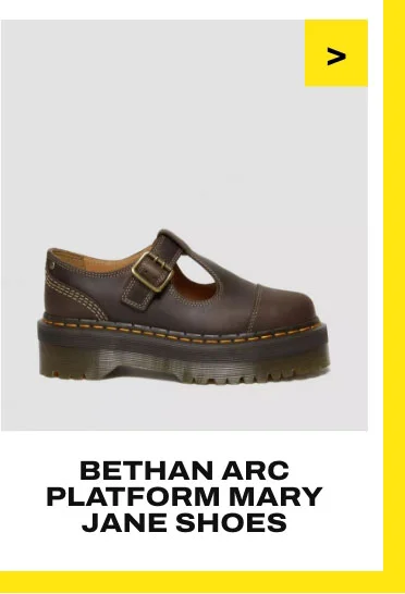 BETHAN ARC CRAZY HORSE LEATHER PLATFORM MARY JANE SHOES