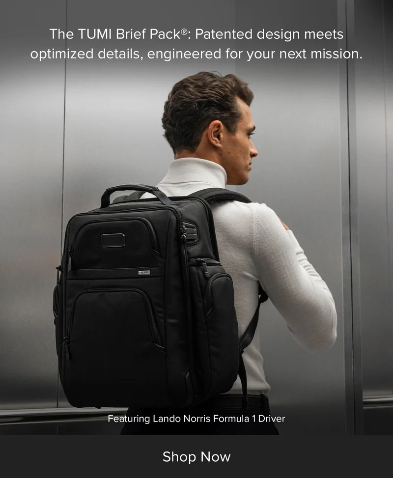The TUMI Brief Pack® is a patented design with optimized details, leveled up for your next mission.