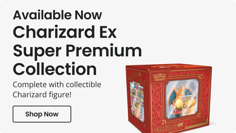 Charizard Ex Super Premium Collection - Complete with collectible Charizard figure! | Pre -Order Now
