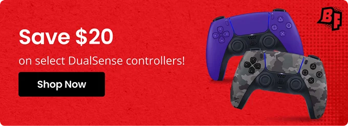 Save $20 | on select DualSense controllers! | Shop Now