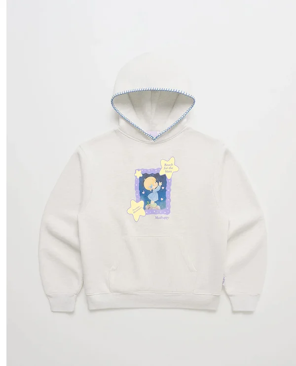 Precious Moments Star Fleece Hoodie - Ash