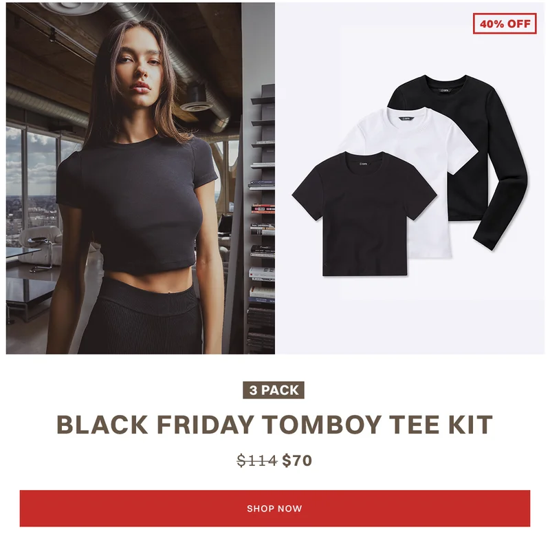 Black Friday Tomboy Tee Kit