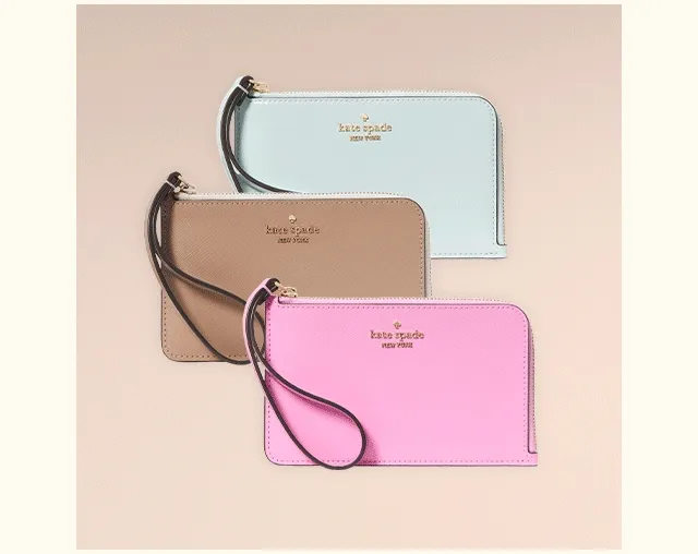 LUCY SMALL L-ZIP WRISTLET