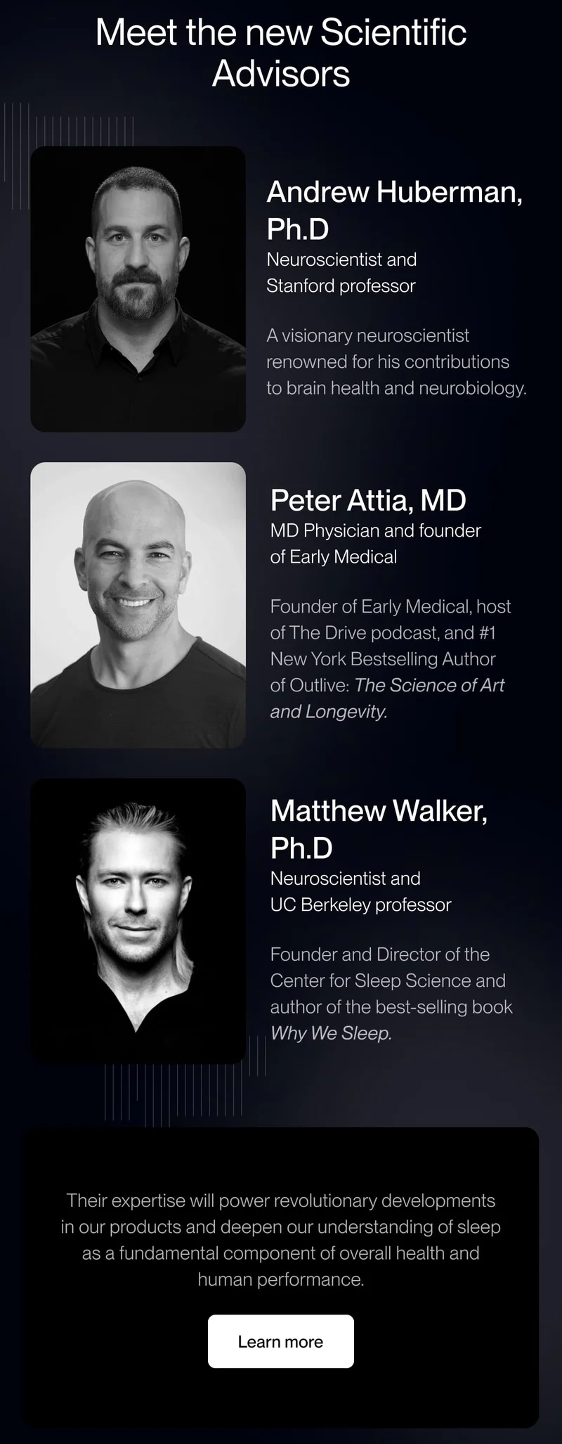 Meet the new Scientific Advisors