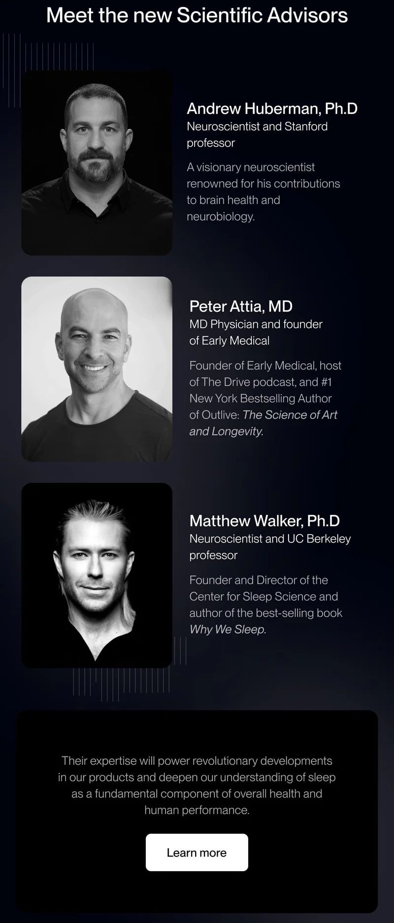 Meet the new  Scientific Advisors