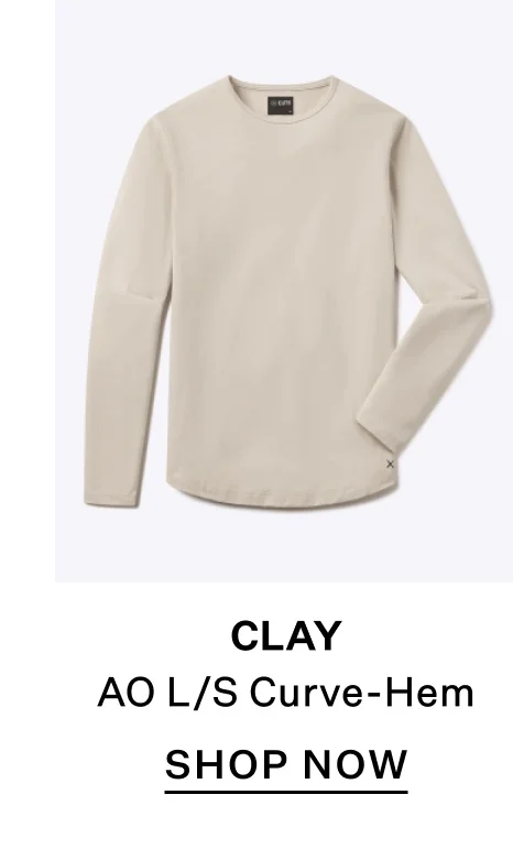 AO Long Sleeve Curve-Hem Tee