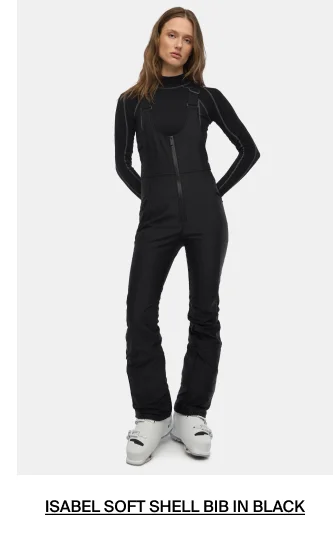 Shop Isabel Soft Shell Bib in Black