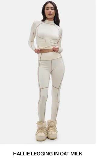 Shop Hallie Legging in Oat Milk