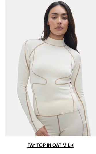 Shop Fay Top in Oat Milk