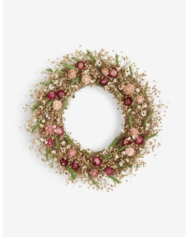 Preserved Maytide Florals Wreath - Green
