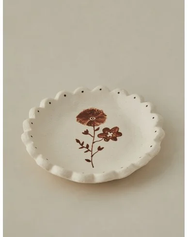 Salt Dish III by Stephanie Dawn Matthias-Chocolate and Cream