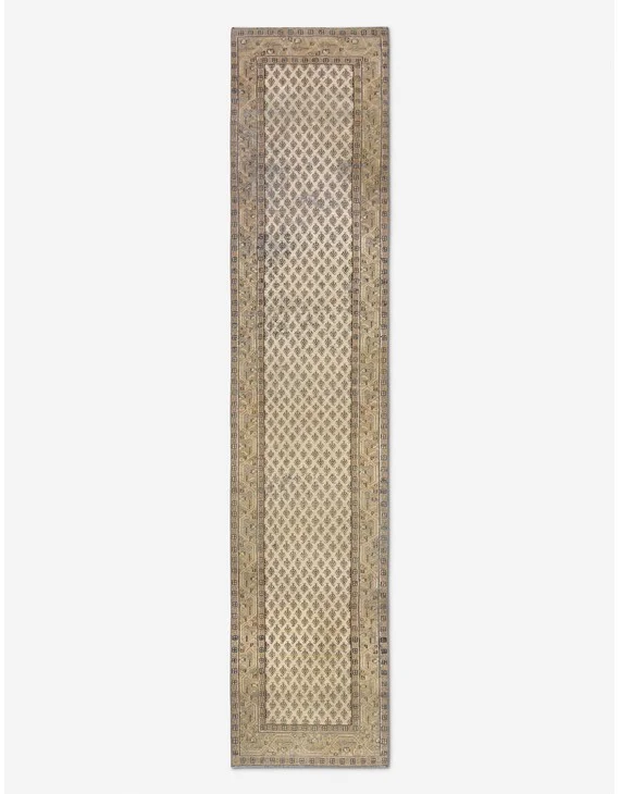 Vintage Turkish Hand-Knotted Wool Runner Rug No. 253, 2'5" x 11'2"