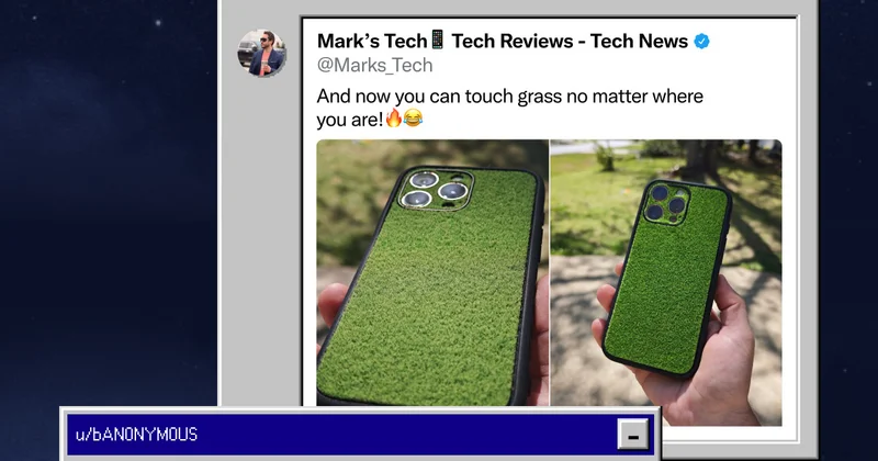 @Marks_Tech on Twitter: "And now you can touch grass no matter where you are!"