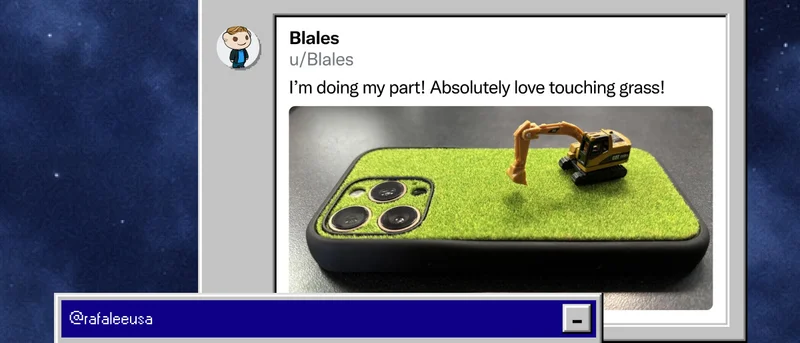 u/Blales on Reddit: "I'm doing my part! Absolutely love touching grass!"