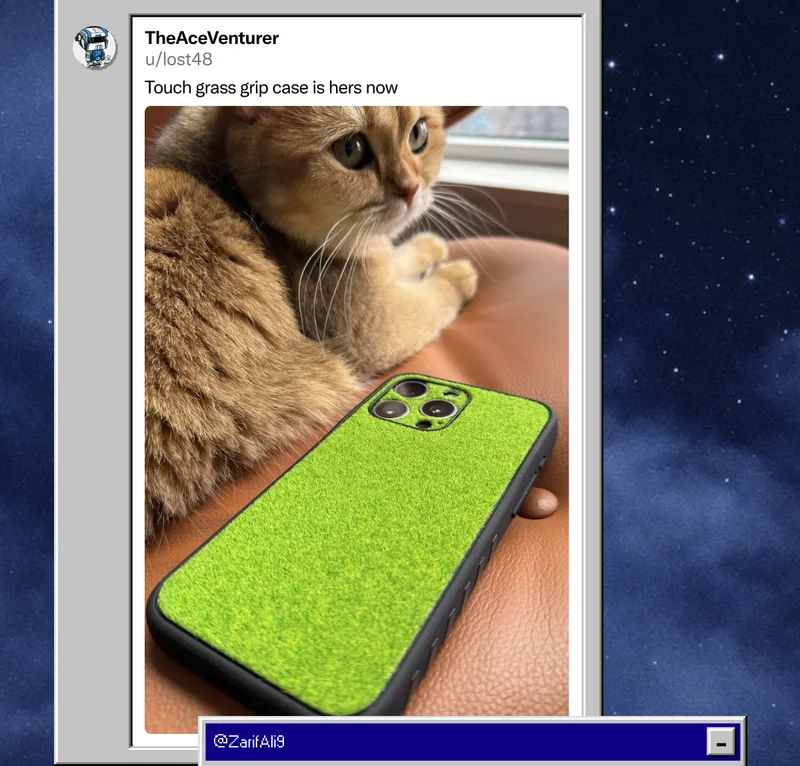 u/lost48 on Reddit: "Touch grass grip case is hers now"