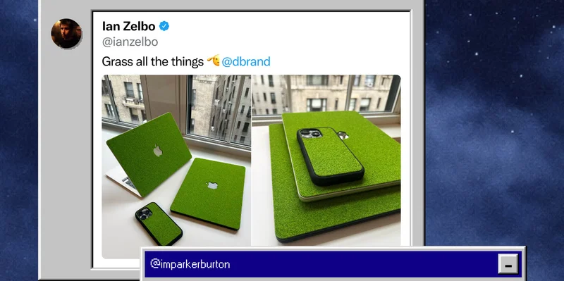 @ianzelbo on Twitter: "Grass all the things @dbrand"