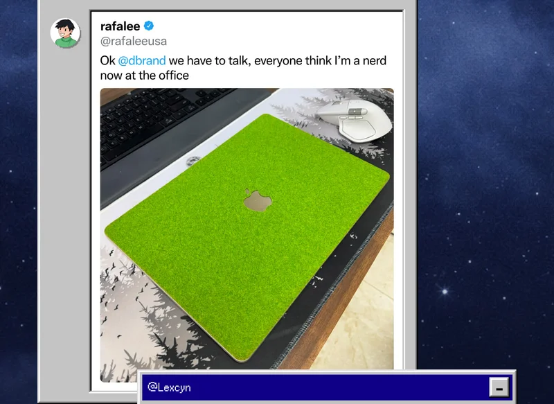 @rafaleeusa on Twitter: "Ok @dbrand we have to talk, everyone think I'm a nerd now at the office"