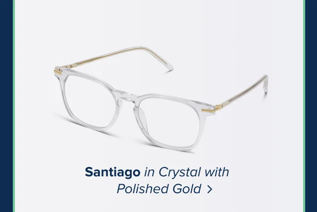 Santiago in crystal with polished Gold