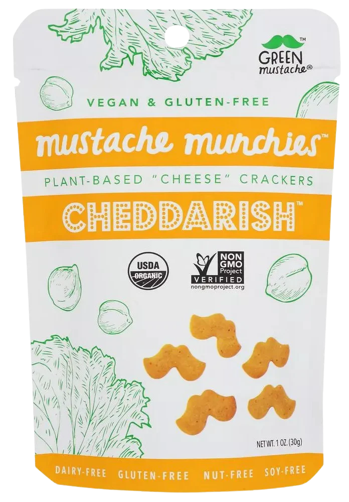 Image of Mustache Munchies Cheddarish Crackers