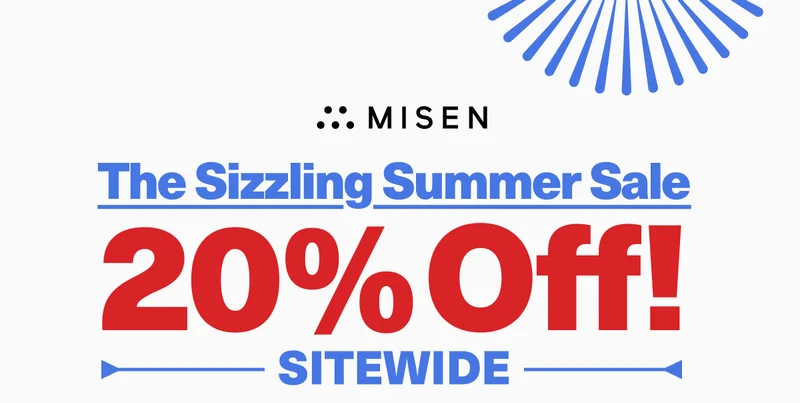 The Sizzling Summer Sale! 20% Off Site Wide