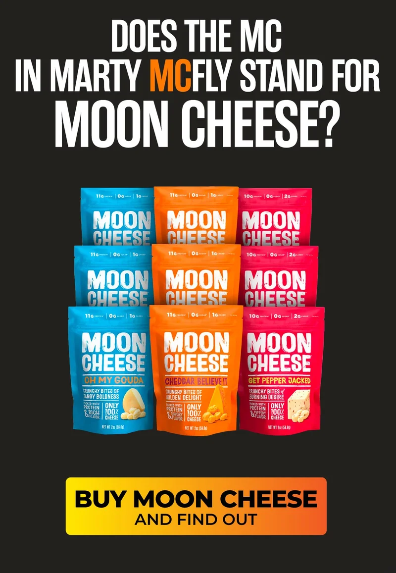 Moon Cheese | Does the MC in Marty McFly stand for Moon Cheese? | Buy Moon Cheese and Find Out