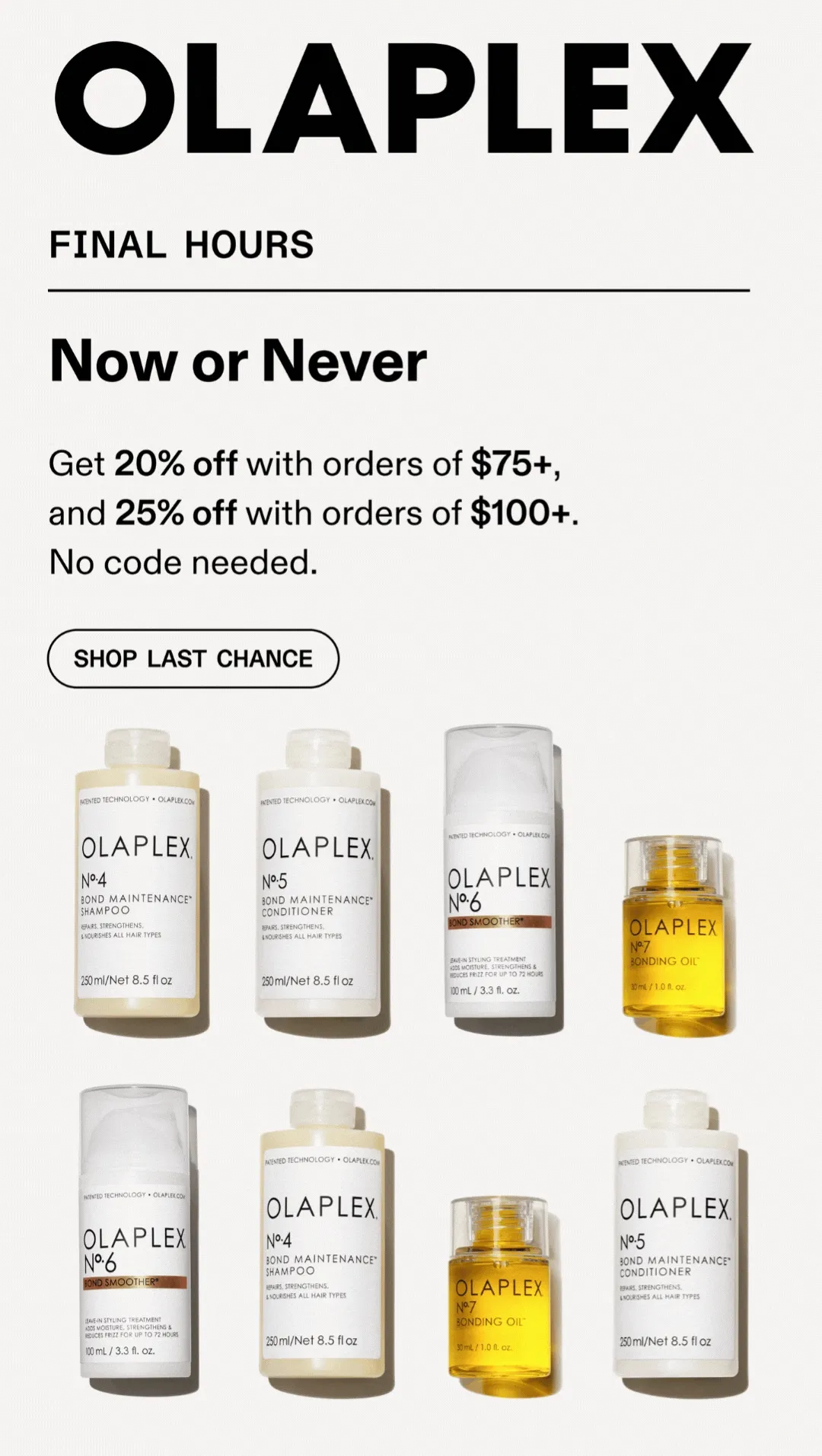 Now or Never. | Shop Last Chance