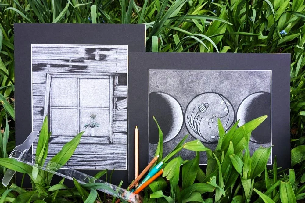 Charcoal Expressions Drawing Art Box