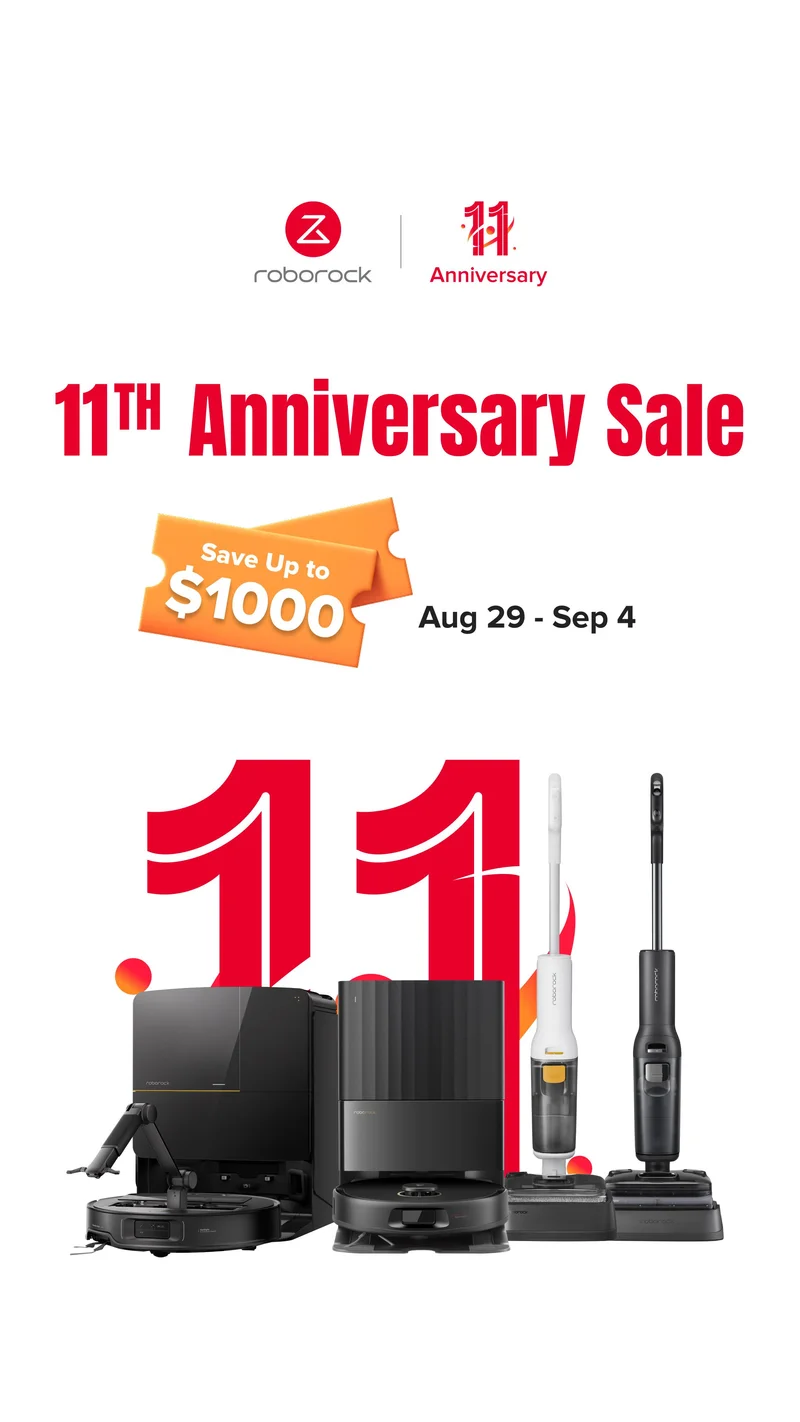 Roborock 11th anniversary- Save Up to $1000丨Roborock US Official Store