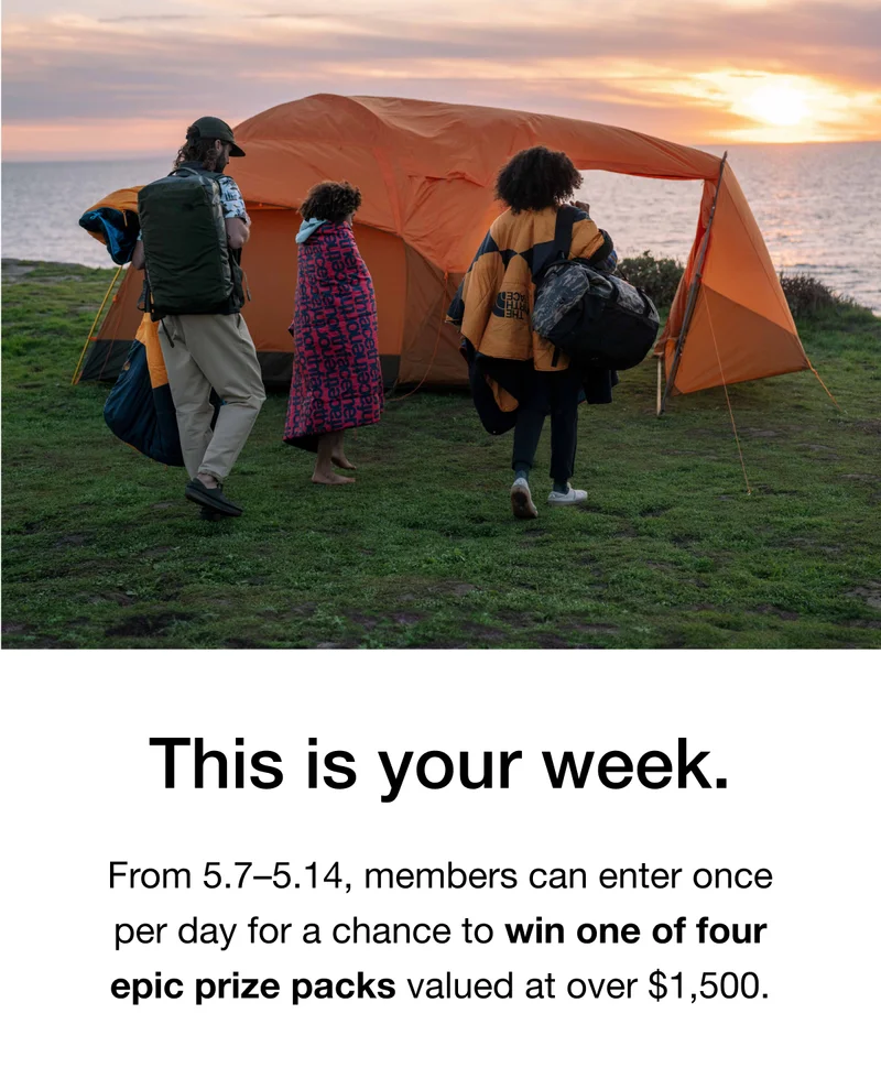 This is your week. From 5.7-5.14, members can enter once per day for a chance to win one of four epic prize packs valued at over $1,500.