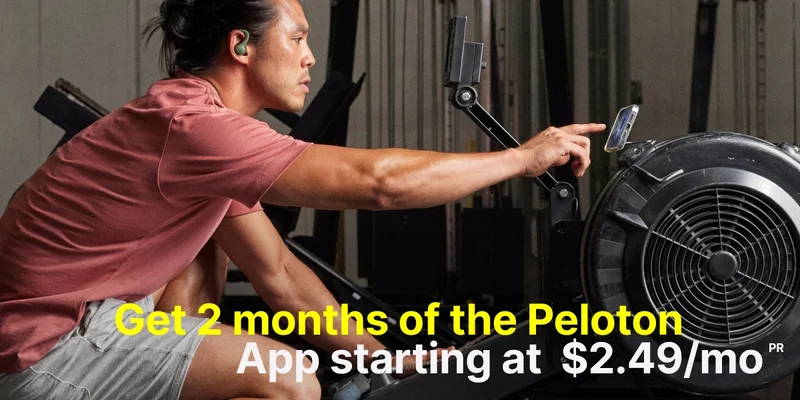 Get 2 months of the Peloton App starting at 2.49/mo