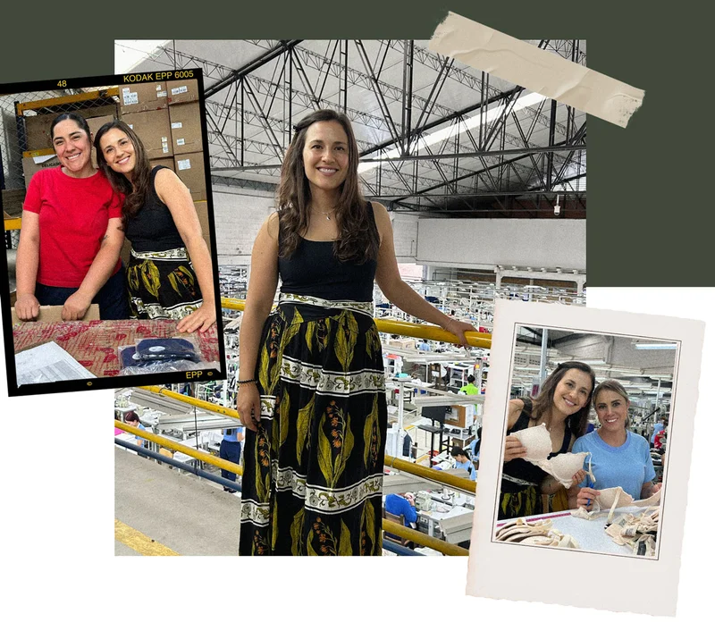 Pepper Co-Founder Lia visiting the Pepper factory in Colombia.