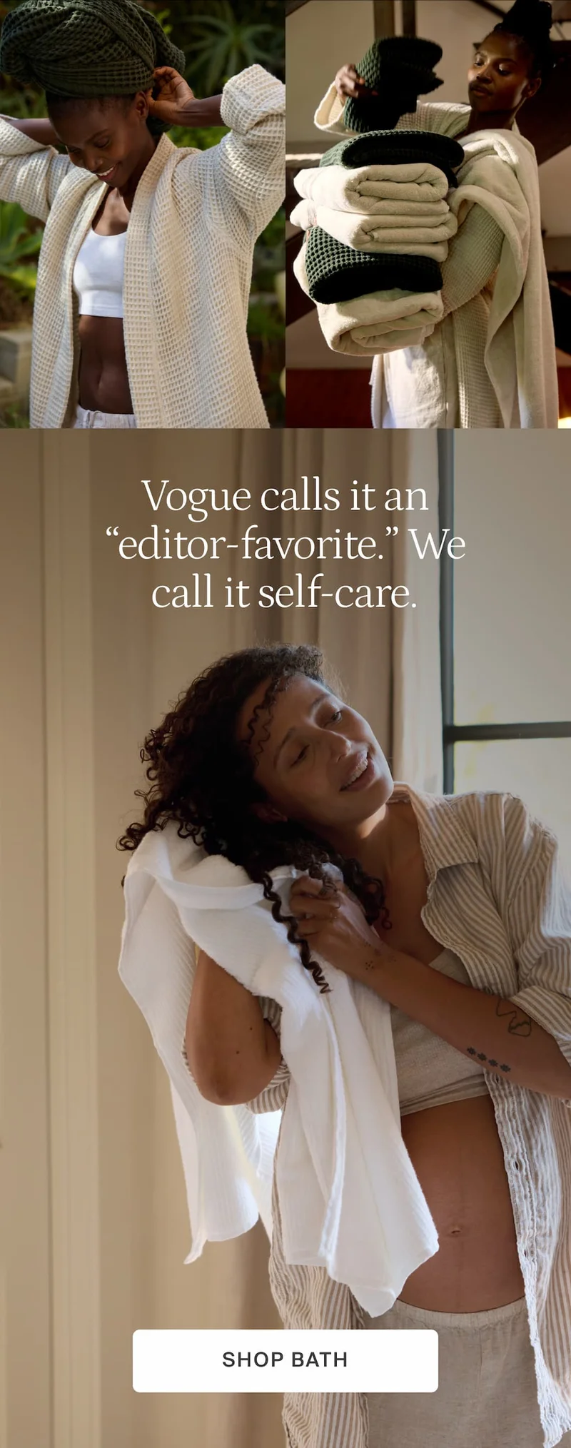 Vouge calls it an editor favorite. We call it self-care. Shop bath.