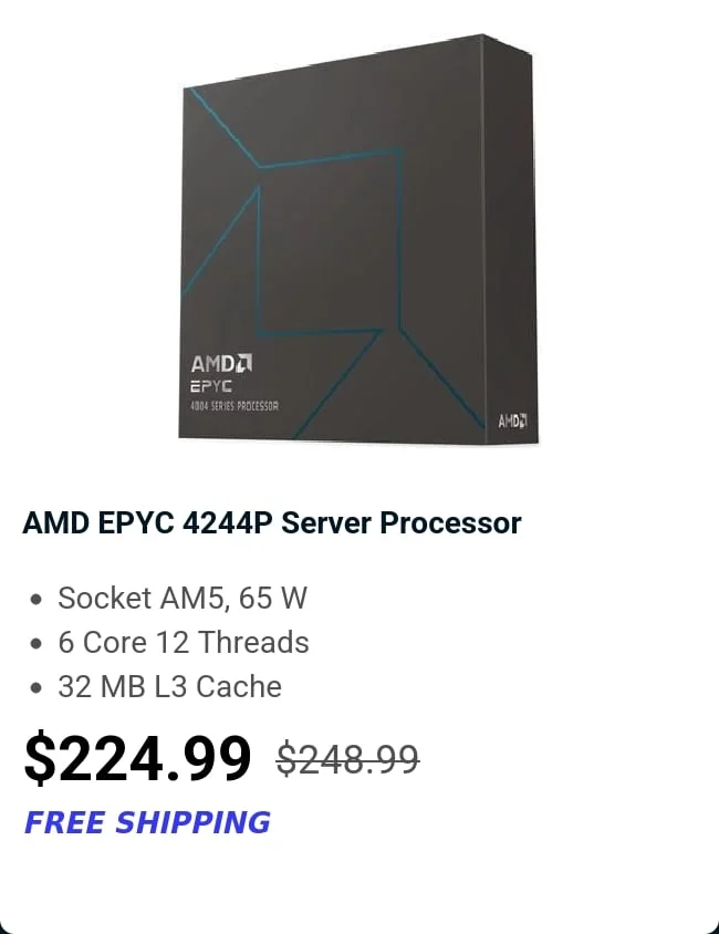 AMD EPYC 4244P Server Processor